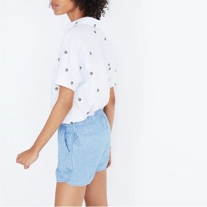 Madewell || Chambray Pull-On Shorts